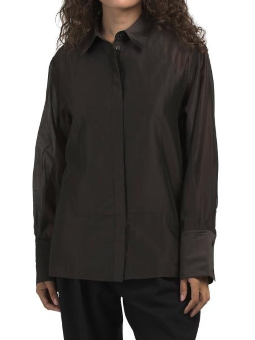 HELMUT LANG Sheer Tux Shirt